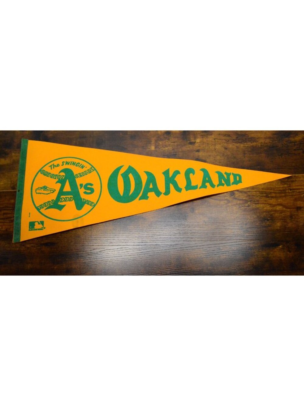 Vintage MLB Oakland Swingin' A's pennant Baseball Collectible 29.5 inches